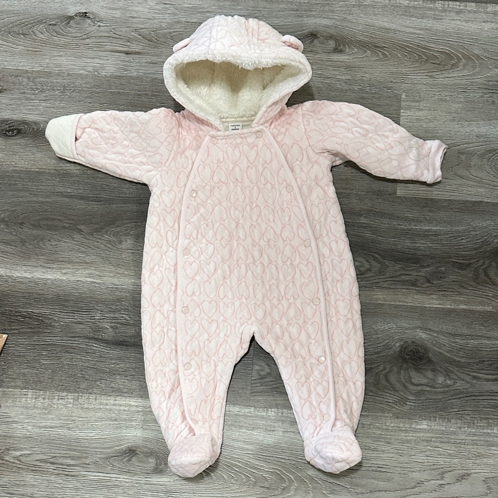 Cozy Pink Quilted Kids One‎ Piece